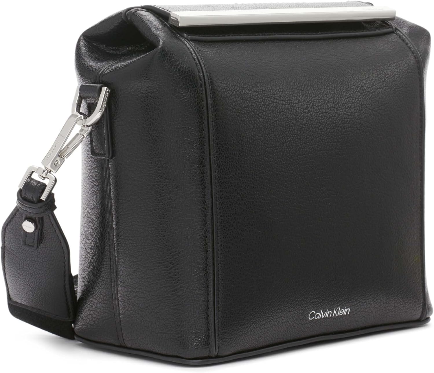 Calvin Klein Perry Organizational Dome Mini Bag Crossbody(Black/Silver ...